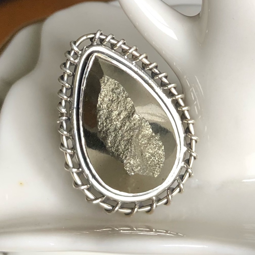 🆕 Ring Pyrite & Sterling Silver